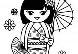 Coloriage Japonais à Imprimer Dessin Japonais A Colorier