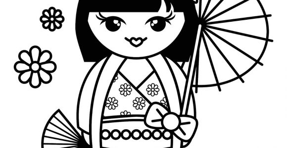 Coloriage Japonais à Imprimer Dessin Japonais A Colorier