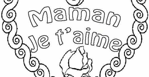 Coloriage Je T Aime Maman Idees De Fait Main Coeur Dessin Rose