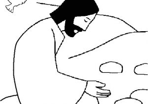 Coloriage Jésus Au Désert L Esprit