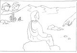 Coloriage Jésus Au Désert Le Trésor De P Tit Eloi Quand Jésus Part Au Désert
