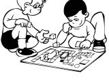 Coloriage Jeux De société Dessin Coloriage Jeux D Enfants