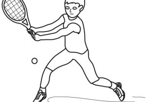 Coloriage Joueur De Tennis Coloriage D Un Joueur De Tennis Tête à Modeler