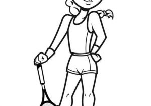 Coloriage Joueur De Tennis Coloriage Portrait D Une Joueur De Tennis Dessin Gratuit à