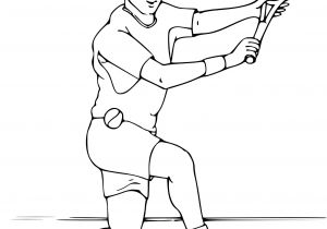 Coloriage Joueur De Tennis Coloriage Tennis à Imprimer