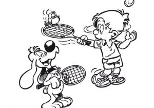 Coloriage Joueur De Tennis Coloriage Tennis Bandgee