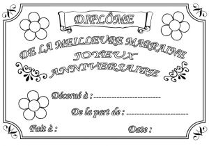Coloriage Joyeux Anniversaire Maman Diplome Carte Joyeux Anniversaire Papa Nouveau Coloriage Diplome