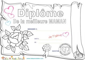 Coloriage Joyeux Anniversaire Maman Diplome Maman Pour Le Meilleur Et Pour Le Reste Maison Design Apsip