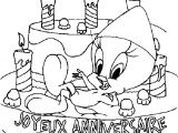 Coloriage Joyeux Anniversaire Papa A Imprimer Gratuit Coloriage Anniversaire A Imprimer Coloriage Titi Anniversaire A