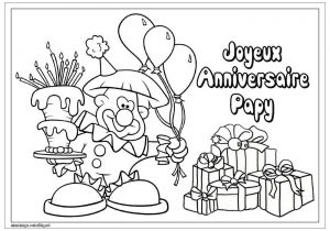 Coloriage Joyeux Anniversaire Papy à Imprimer Anniversaire Coloriage Joyeux Anniversaire Papy