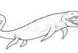 Coloriage Jurassic World Mosasaurus How to Draw A Mosasaurus From Jurassic World Step by Step