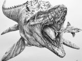 Coloriage Jurassic World Mosasaurus Mosasaurus 50×40 Cm Pencil Made In Mission