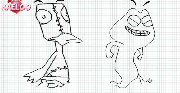 Coloriage Kaeloo A Imprimer Kaeloo How to Draw Kaeloo and Quack Quack From Kaeloo