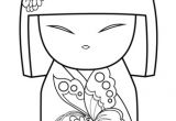Coloriage Kimmidoll Coloriage Kimmidoll Avec ornement De Papillon