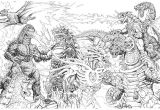 Coloriage King Kong A Imprimer 15 Pi¨ce Préférée Coloriage Godzilla Image