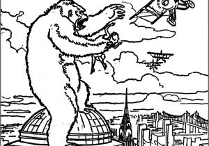 Coloriage King Kong A Imprimer 15 Pi¨ce Préférée Coloriage Godzilla Image