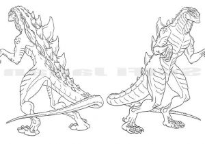 Coloriage King Kong A Imprimer 15 Pi¨ce Préférée Coloriage Godzilla Image