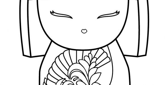 Coloriage Kokeshi Kimmidoll Kimmidoll Imprimibles Buscar Con Google