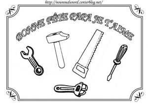 Coloriage La Fete Des Peres Coloriage Bricolage Pour La Fªte Des P¨res