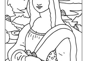 Coloriage La Joconde Coloriage Åufs De P¢ques Cachés Dans Le Tableau De La Joconde