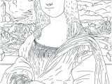 Coloriage La Joconde Coloriage La Joconde Mona Lisa Leonardo Da Vinci Coloring Famous