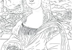 Coloriage La Joconde Coloriage La Joconde Mona Lisa Leonardo Da Vinci Coloring Famous