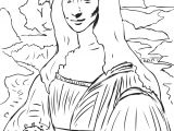 Coloriage La Joconde Coloriage La Joconde Par Léonard De Vinci