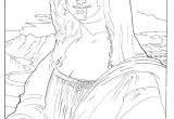 Coloriage La Joconde Colorier La Joconde Coloriages Tableaux De Maartre Laconard De Vinci