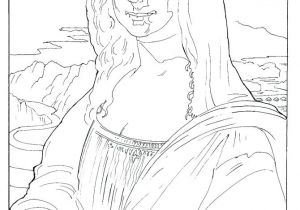 Coloriage La Joconde Colorier La Joconde Coloriages Tableaux De Maartre Laconard De Vinci