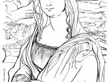 Coloriage La Joconde Mona Lisa Coloring Page Coloriage Leonard De Vinci La Joconde