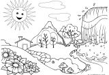 Coloriage La Nature Au Printemps C Est Le Printemps Coloriage Nature Gratuit Sur Webjunior