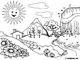 Coloriage La Nature Au Printemps Coloriage La Nature Au Printemps