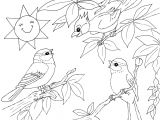 Coloriage La Nature Au Printemps Pin Coloriage Paysage Printemps A Imprimer Gratuit On