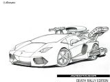 Coloriage Lamborghini Aventador Imprimer Coloriage Lamborghini Aventador édition Rallye De La Mort