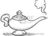 Coloriage Lampe Aladin Aladin Le Gacnie De La Lampe Design Maison Coloriages Magiques