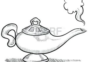 Coloriage Lampe Aladin Aladin Le Gacnie De La Lampe Design Maison Coloriages Magiques