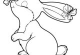 Coloriage Lapin A Imprimer Bunny with butterflies Activité