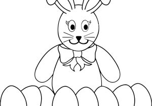 Coloriage Lapin Avec Oeuf De Paques Dessin D Un Lapin Facile
