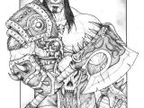 Coloriage Le Seigneur Des Anneaux Grom Hellscream From Warcraft D Warlords Of Art Of Krump