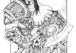 Coloriage Le Seigneur Des Anneaux Grom Hellscream From Warcraft D Warlords Of Art Of Krump