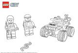 Coloriage Lego City Police à Imprimer Coloriage Lego City atv Patrol Police Jecolorie