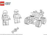 Coloriage Lego City Police à Imprimer Coloriage Lego City atv Patrol Police Jecolorie