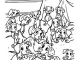 Coloriage Les 101 Dalmatiens Les Mignons Petits Dalmatiens   Colorier