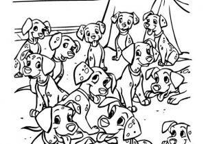 Coloriage Les 101 Dalmatiens Les Mignons Petits Dalmatiens   Colorier