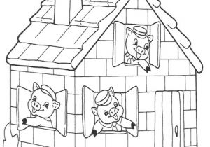 Coloriage Les 3 Petit Cochon Coloriage 3 Petit Cochons