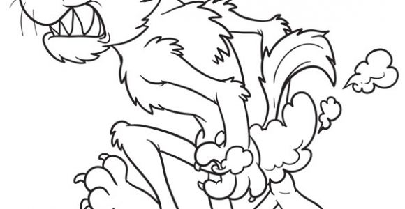 Coloriage Les 3 Petit Cochons Coloriage Loup 3 Petit Cochons