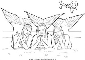 Coloriage Les Sirene De Mako Line Drawings Online H2o Mermaid Coloring Pages New at