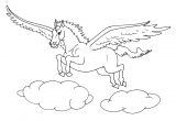 Coloriage Licorne Et Pegase Coloriage Licorne Dessin  Imprimer Gratuit  Dessin De Pegase tout