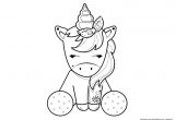 Coloriage Licorne Kawaii à Imprimer Coloriage Licorne Kawaii A Imprimer