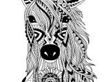 Coloriage Licorne Pour Adulte Unicorn Zentangle Simple